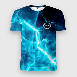 Мужская спорт-футболка Mazda - молнии