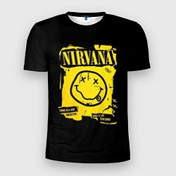 Футболка спортивная мужская Nirvana принт, цвет: 3D-принт