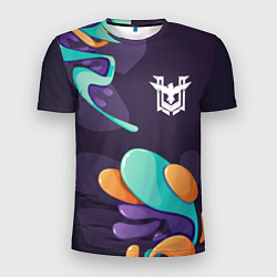 Мужская спорт-футболка Free Fire graffity splash