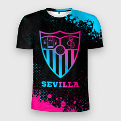 Футболка спортивная мужская Sevilla - neon gradient, цвет: 3D-принт