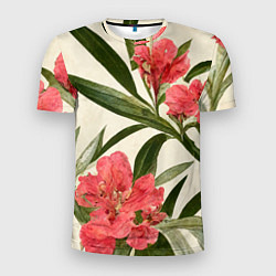 Мужская спорт-футболка Олеандр Элегантные цветы