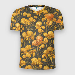 Мужская спорт-футболка Цветы в викторианском стиле