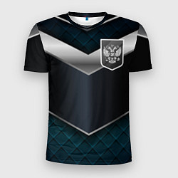 Футболка спортивная мужская Silver Russia, цвет: 3D-принт