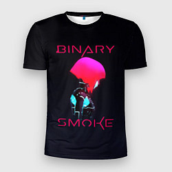 Футболка спортивная мужская Binary Smoke, цвет: 3D-принт