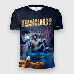 Футболка спортивная мужская Dead island 2 герой в ночи, цвет: 3D-принт