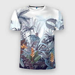 Мужская спорт-футболка Пышный тропический лес