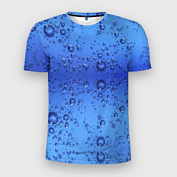 Футболка спортивная мужская Капли воды - текстура, цвет: 3D-принт