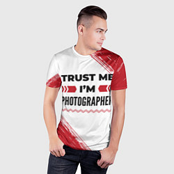 Футболка спортивная мужская Trust me Im photographer white, цвет: 3D-принт — фото 2