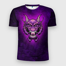 Футболка спортивная мужская Фиолетовый дракон - dark, цвет: 3D-принт