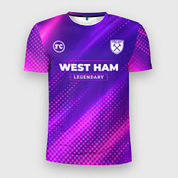 Футболка спортивная мужская West Ham legendary sport grunge, цвет: 3D-принт