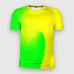 Футболка спортивная мужская Салатовый, цвет: 3D-принт