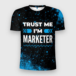 Футболка спортивная мужская Trust me Im marketer dark, цвет: 3D-принт