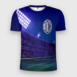 Футболка спортивная мужская AC Milan ночное поле, цвет: 3D-принт