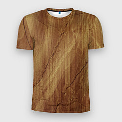 Мужская спорт-футболка Деревянная текстура