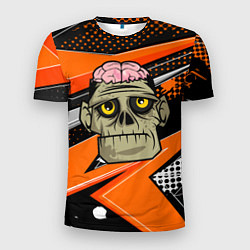 Футболка спортивная мужская Зомби с мозгами, цвет: 3D-принт