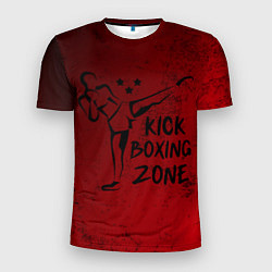 Футболка спортивная мужская Зона Кикбоксинга, цвет: 3D-принт