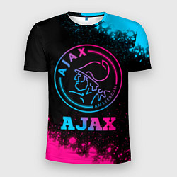 Футболка спортивная мужская Ajax - neon gradient, цвет: 3D-принт