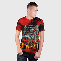 Футболка спортивная мужская Slipknot red satan, цвет: 3D-принт — фото 2