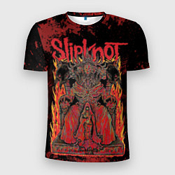 Футболка спортивная мужская Slipknot black and red, цвет: 3D-принт