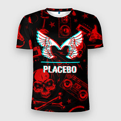 Футболка спортивная мужская Placebo rock glitch, цвет: 3D-принт