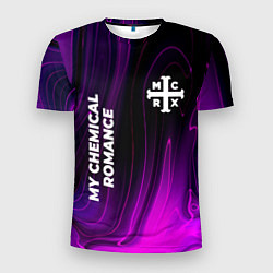 Мужская спорт-футболка My Chemical Romance violet plasma