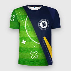 Футболка спортивная мужская Chelsea football field, цвет: 3D-принт