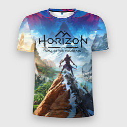 Футболка спортивная мужская Horizon call of the mountain keyart, цвет: 3D-принт