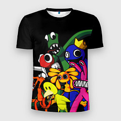 Футболка спортивная мужская Персонажи из радужных друзей, цвет: 3D-принт