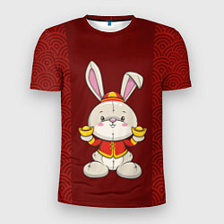 Футболка спортивная мужская Китайский кролик, цвет: 3D-принт