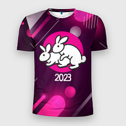 Футболка спортивная мужская Кролики 2023, цвет: 3D-принт