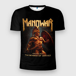 Футболка спортивная мужская Manowar rock, цвет: 3D-принт