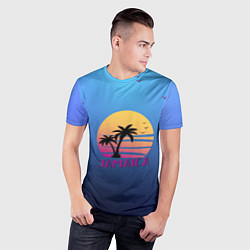 Футболка спортивная мужская Jamaica, цвет: 3D-принт — фото 2