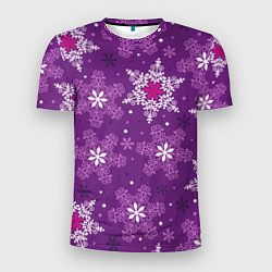 Мужская спорт-футболка Violet snow