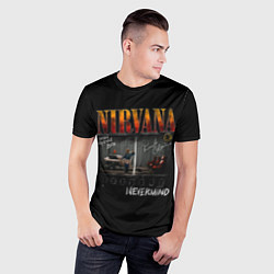 Футболка спортивная мужская Nirvana heart shaped box, цвет: 3D-принт — фото 2