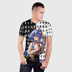 Футболка спортивная мужская Геншин импакт: Гань юй, цвет: 3D-принт — фото 2