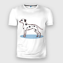Футболка спортивная мужская Собака Далматин, цвет: 3D-принт