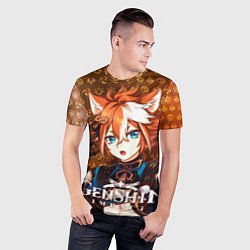 Футболка спортивная мужская Горо элементали, цвет: 3D-принт — фото 2