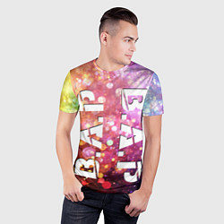 Футболка спортивная мужская BAP vertical logo, цвет: 3D-принт — фото 2