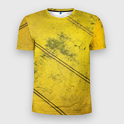 Мужская спорт-футболка Абстрактная ярко-золотая текстура
