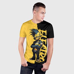 Футболка спортивная мужская Панк рокер Simpson, цвет: 3D-принт — фото 2