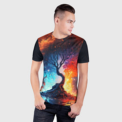 Футболка спортивная мужская Волшебное дерево желаний, цвет: 3D-принт — фото 2