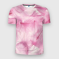 Мужская спорт-футболка Розовые перышки