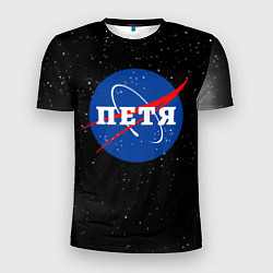 Футболка спортивная мужская Петя Наса космос, цвет: 3D-принт