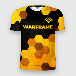 Футболка спортивная мужская Warframe - gold gradient: символ сверху, цвет: 3D-принт