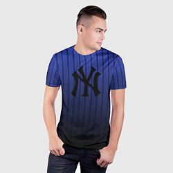 Футболка спортивная мужская New York Yankees, цвет: 3D-принт — фото 2