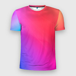 Футболка спортивная мужская Цветной градиент, цвет: 3D-принт
