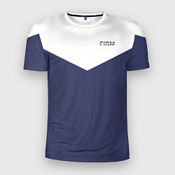 Мужская спорт-футболка FIRM бело-синий