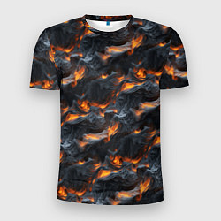Мужская спорт-футболка Огненные волны - pattern