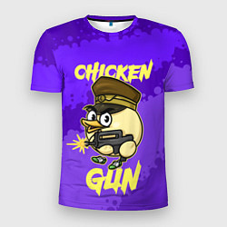 Футболка спортивная мужская Чикен Ган - цыпленок, цвет: 3D-принт