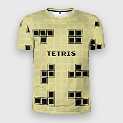 Футболка спортивная мужская Тетрис ретро, цвет: 3D-принт